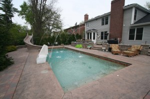 Signature Pools - 40' x 16' Fiberglass Pool in Clarendon Hills, Illinois