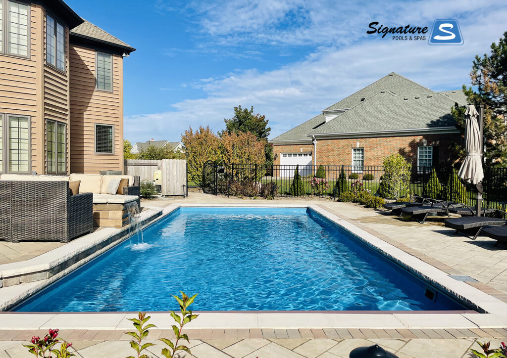 Goliath 1633 in California color built by Signature Pools in Campton Hills, IL - 2